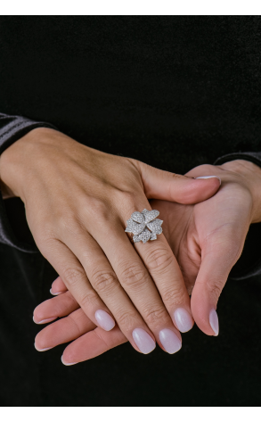 Кольцо  1,82 ct Round Cut Diamonds & White Gold (41129) №5