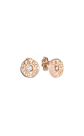 Пусеты Tiffany & Co 1837™ Circle Rose Gold with round brilliant diamonds 33285671 (42166)