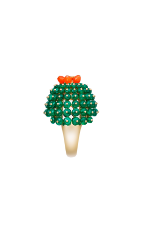 Кольцо Cartier Cactus de Emerald Beads, 1 Diamond H4323300 (42181) №3