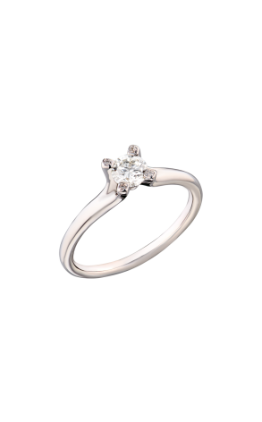 Кольцо IGI Antwerp 0,30 ct G/SI1 Round Cut Diamond & White Gold (40714)