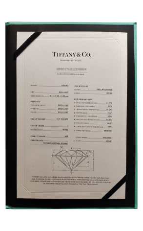 Кольцо Tiffany & Co Бриллиант 2.31 ct I/VS2 Heritage Stone (36273) №2