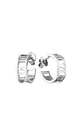 Серьги Tiffany & Co Atlas Hoop White Gold (37786)