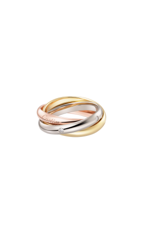 Кольцо Cartier Trinity Medium model 5 diamonds CRB4236456 (38228)