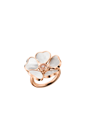 Кольцо Chopard Happy Hearts Flower Rose Gold Mother of Pearl 82A085-5307 (37954)
