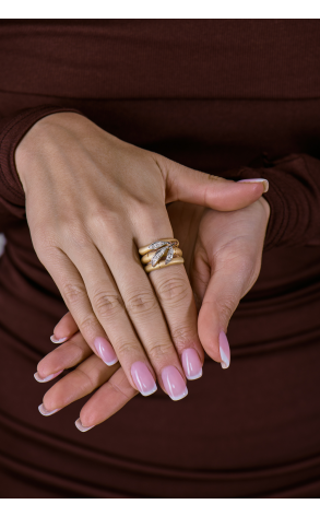 Кольцо  в стиле Carrera y Carrera Zen Maxi Bambu Collection (41930) №2