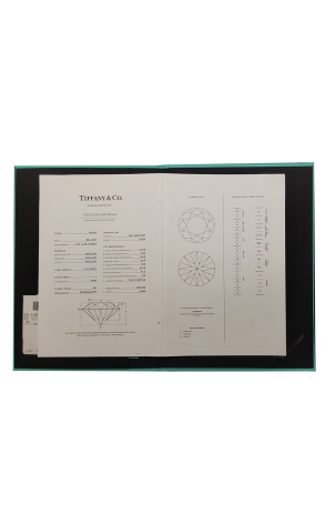 Кольцо Tiffany & Co Round Brilliant 1,01 ct I/VS1 Platinum (40800) №2