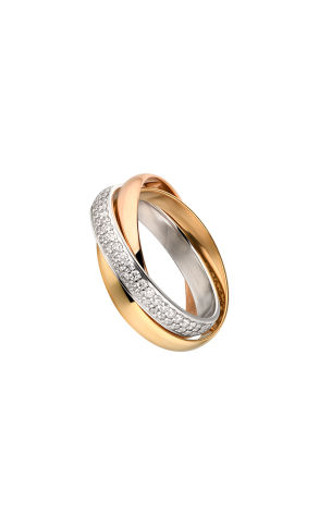 Кольцо Cartier Trinity ring small model CRB4235948 (37571)