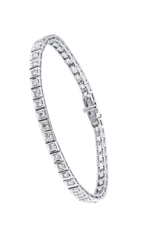Браслет  3.20 ct J/VS2 Tennis White Gold & Diamonds (37397)