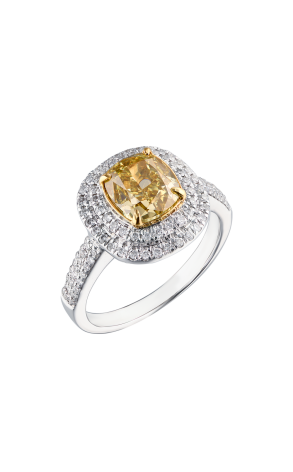 Кольцо GIA 2,08 ct Fancy Brownish Greenish Yellow/VS1 (38908)