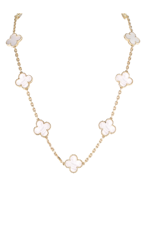 Колье Van Cleef & Arpels Vintage Alhambra Mother-of-pearl 10 Motifs VCARA42800 (41308)