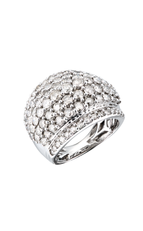 Кольцо  3,35 ct Round Cut Diamonds & White Gold (40604)
