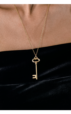Подвеска Tiffany & Co Large 5.0 cm Key Yelow Gold Pendant (42875) №3