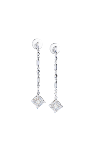 Серьги  0,52 ct Multishape Cut Diamonds & White Gold (42372)