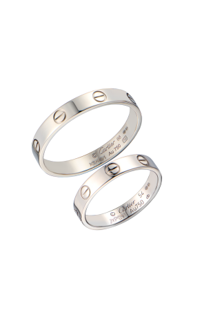 Кольцо Cartier Love Small Model White Gold (SIZE 54 / 66) CRB4085100 (43089)