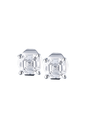 Пусеты GRAFF 1,42 ct G/VS1 - 1,46 ct G/VS1 Square Emerald Cut Diamonds (40606)
