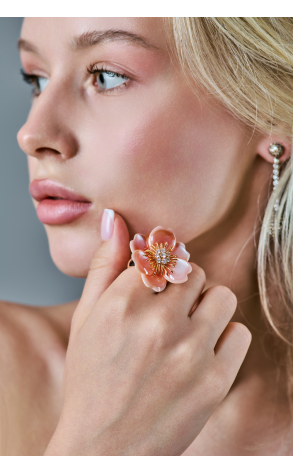 Кольцо  в стиле Van Cleef & Arpels ‘Rose de Noel’ (40608) №2