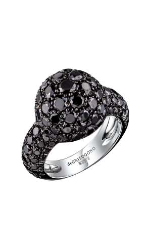 Кольцо De grisogono Bague Boule Black Diamonds 52250/04 (36915)