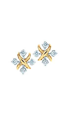 Пусеты Tiffany & Co Schlumberger Lynn Yellow Gold 60090615 (37634)
