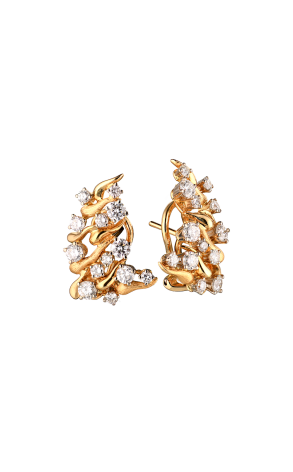 Серьги Gilbert Albert Yellow Gold & Diamonds (40773)