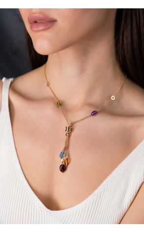 Подвеска Bvlgari B.Zero1 Multi-Colored Gemstone Yellow Gold (42215) №4