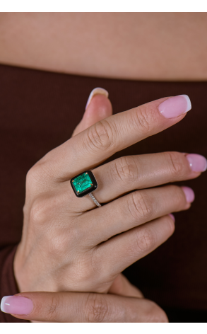 Кольцо  3,34 ct Natural Emerald & Diamonds PIECE UNIQUE (42021) №4