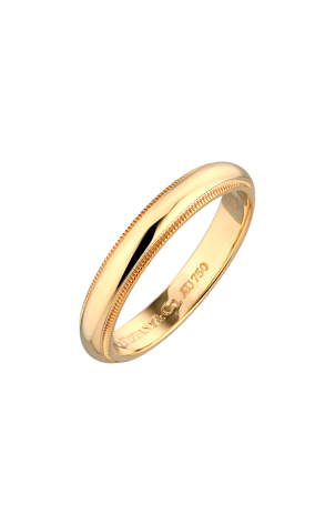 Кольцо Tiffany & Co Milgrain Yellow Gold Wedding Band (37964)