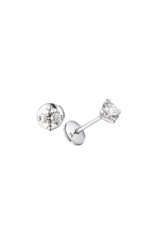 Пусеты GIA 0.50 CT F/VS1 - 0.50 CT F/VS1 WHITE GOLD (37729)