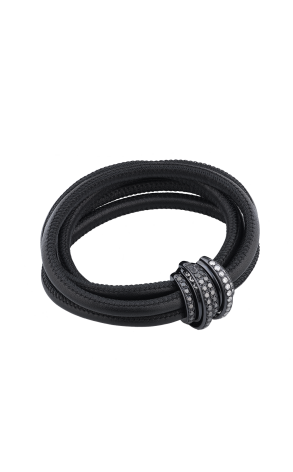 Браслет De grisogono Allegra Black Ceramic White & Black Diamonds 45802/02 (37419)