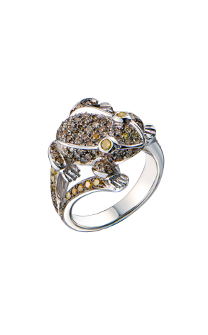 Кольцо Paolo Piovan Fancy Diamonds White Gold Frog (43719)