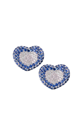 Серьги Pasquale Bruni Sapphire & White Diamonds Heart (37132)