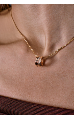 Подвеска Bvlgari B.Zero1 Design Legend Rose Gold & Diamonds 355060 (42267) №3