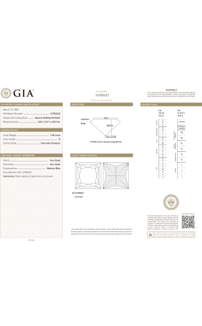 Кольцо GIA 1,00 CT D/IF PRINCESS CUT DIAMOND (37785) №2