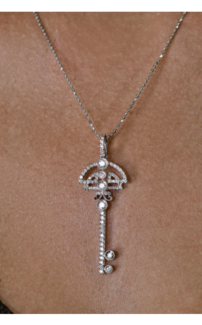 Подвеска  0,82 ct Round Cut Diamonds Key (42844) №2
