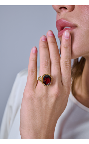 Кольцо Dolce & Gabbana Barocco Yellow Gold & Garnet WRFE8G WGA Z0000 (41002) №2