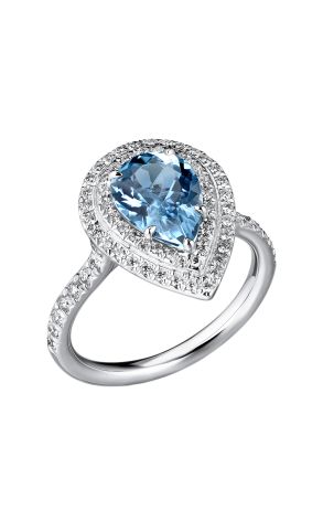 Кольцо Tiffany & Co Soleste® Aquamarine and Diamond (36319)