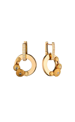 Серьги Carrera y Carrera Pasodable Yellow Gold & Diamonds (41177)