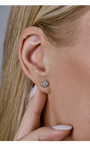 Пусеты  0,40 ct H/VS Round Diamonds (41284) №2