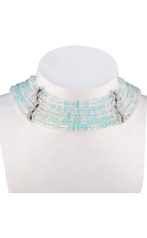 Колье Antonini Gioielli Five Strand Aquamarine Bead Necklace (40344)