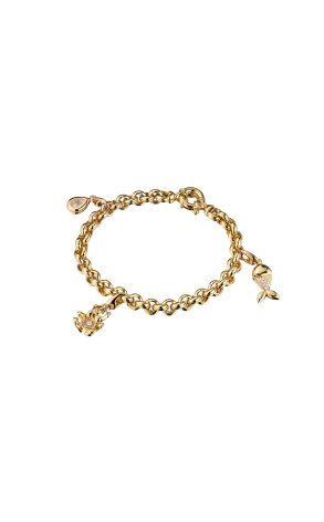 Браслет Chopard Happy Diamonds Charms Yellow Gold Floating Diamonds 85/2478 (43088)