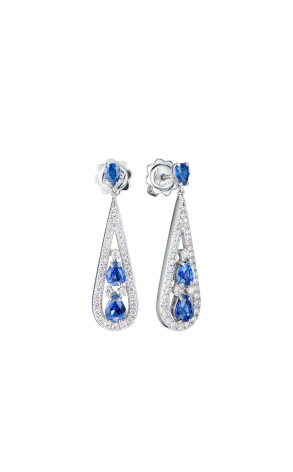 Серьги Damiani REGINA CLEOPATRA Diamond & Sapphire (42009)