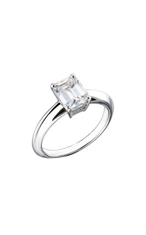 Кольцо Tiffany & Co 1,41 ct H/VS1 Emerald Cut Brilliant Platinum (40791)