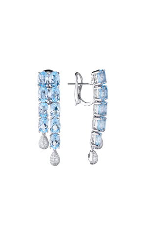 Серьги Legnazzi Fantasy Aquamarine & Diamond & White Gold (40621)