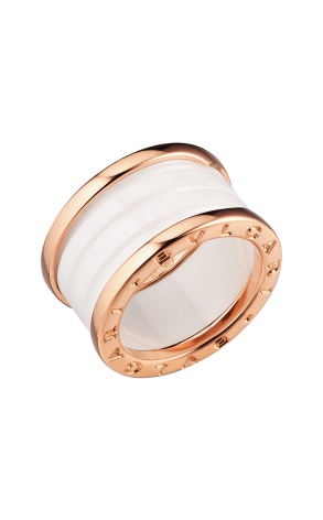 Кольцо Bvlgari B.Zero1 White Ceramic Four-Band 345830 (37182)