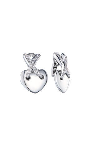 Серьги Chaumet Liens Diamond White Gold Heart (43797)