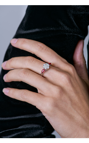 Кольцо  Diamonds & White Gold (40541) №3