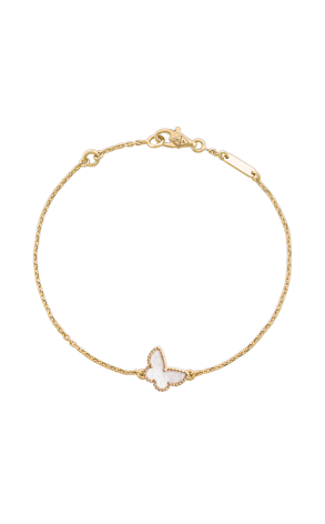 Браслет Van Cleef & Arpels Sweet Butterflies Yellow gold & Mother-of-pearl VCARF69000 (41223)