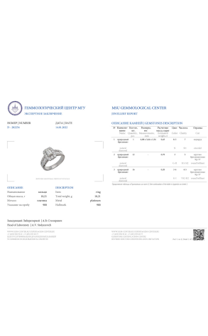 Кольцо  с бриллиантами 1,60 ct. (35705) №2