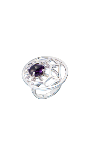 Кольцо Chaumet Attrape Moi Catch Me Spider White Gold Diamond Amethyst (41389)