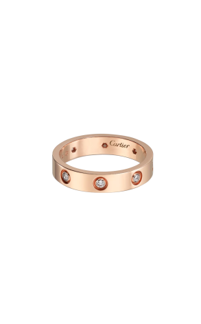 Кольцо Cartier Love Small Model 8 Diamonds Rose Gold (SIZE 51) CRB4050851 (41156)