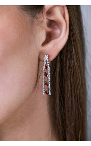 Серьги  0,84 ct Diamonds & White Gold (40542) №2